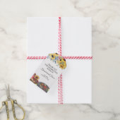 I Do BBQひまわり素朴婚約パーティ ギフトタグ (より糸付き)