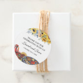 I Do BBQひまわり素朴婚約パーティ フェイバータグ (インサイチュ)