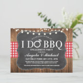 I DO BBQエンゲージメントカップルシャワーパーティー招待状 招待状 (スタンド正面)