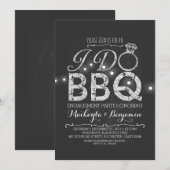 I DO BBQエンゲージメントパーティーの招待状 招待状 (正面/裏面)