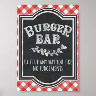 I Do BBQカップルズコード婚約パーティバーガーバー ポスター
