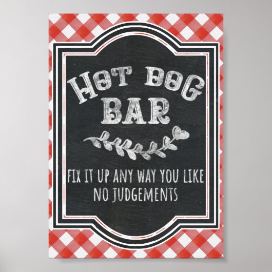 I Do BBQカップルズコード婚約パーティバーガーバー ポスター (正面)