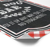 I Do BBQカップルズコード婚約パーティバーガーバー ポスター (角)