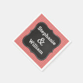 I Do BBQカップルバーベキューシャワー紙ナプキンス スタンダードカクテルナプキン (角)