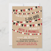 I Do BBQカップルブライダルシャワー招待 招待状 (正面)