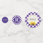 I Do BBQギンガムウェディングシャワー紙吹雪 コンフェッティ (正面)