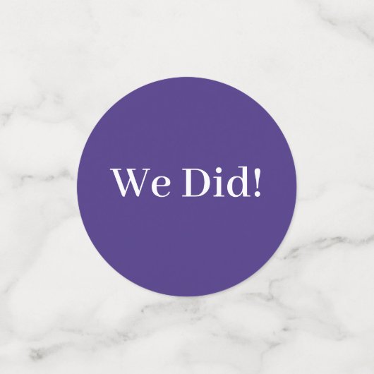 I Do BBQギンガムウェディングシャワー紙吹雪 コンフェッティ (スモール正面)