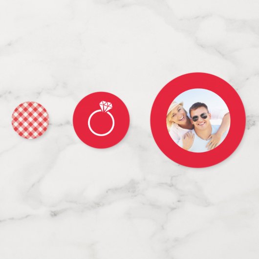 I Do BBQギンガムウェディングシャワー コンフェッティ (裏面)