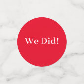 I Do BBQギンガムウェディングシャワー コンフェッティ (スモール正面)