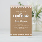 I Do BBQクラフトレースブライダルシャワー 招待状 (スタンド正面)