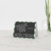 I Do BBQグリーンブライダルまたはウェディングシャワーありがとう ノートカード (正面)