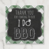 I Do BBQグリーンブライダル&ウェディングシャワー フェイバータグ (正面)