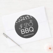 I Do BBQステッカー/ I Do BBQ封筒用シール ラウンドシール (封筒)