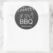 I Do BBQステッカー/ I Do BBQ封筒用シール ラウンドシール (バッグ)