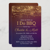 I DO BBQダスク《写真》ぼけ味婚約パーティ 招待状 (正面/裏面)