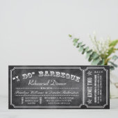 I DO BBQチケット招待状 | リハーサルディナー 招待状 (スタンド正面)