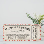 I DO BBQチケット招待状 | 婚約パーティー 招待状 (スタンド正面)