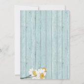 I Do Bbqデイジー&コースタルウッドブライダルシャワー 招待状 (裏面)