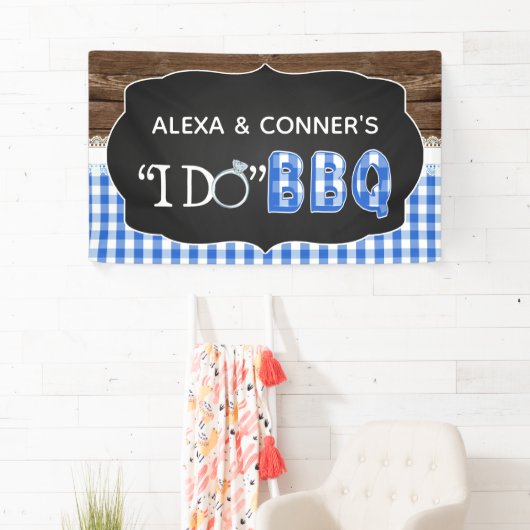 I Do BBQバナー – 青 横断幕 (インサイチュ)