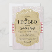 I Do BBQバーベキューブライダルシャワー招待 招待状 (正面)