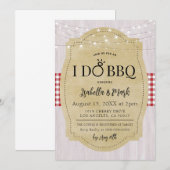 I Do BBQバーベキューブライダルシャワー招待 招待状 (正面/裏面)