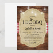 I Do BBQバーベキューブライダルシャワー招待 招待状 (正面/裏面)