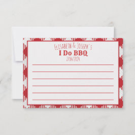 I Do BBQパーティーアクティビ空白のティ、回答、アドレス ノートカード