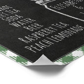 I Do BBQパーティーグリーンドリンク&飲料バー看板 ポスター (角)