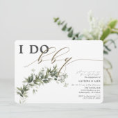 I Do BBQフェードグリーンリー婚約パーティ 招待状 (スタンド正面)