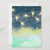 I Do BBQブライダルシャワーナイトガーデンウォーターカラー 招待状 (裏面)