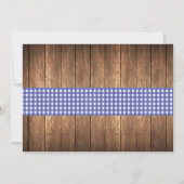 I DO BBQブルー金ゴールドチョークカップルのシャワー写真 招待状 (裏面)