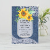 I Do BBQメイソンジャールサンフラワーズ婚約パーティ 招待状 (スタンド正面)