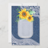 I Do BBQメイソンジャールサンフラワーズ婚約パーティ 招待状 (裏面)