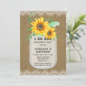 I Do BBQメイソンジャールサンフラワーズ婚約パーティ 招待状 (スタンド正面)