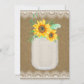 I Do BBQメイソンジャールサンフラワーズ婚約パーティ 招待状 (裏面)