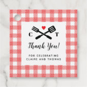 I Do BBQレッドピクニックビーフスクエア フェイバータグ (正面)