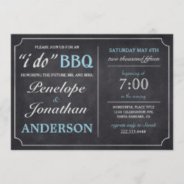 I DO BBQヴィンテージChalkboard招待状 招待状