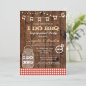 I DO BBQ婚約パーティカップルシャワー招待状 招待状 (スタンド正面)