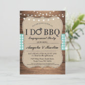 I DO BBQ婚約パーティカップルシャワー招待状 招待状 (スタンド正面)