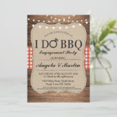 I DO BBQ婚約パーティカップルシャワー招待状 招待状 (スタンド正面)