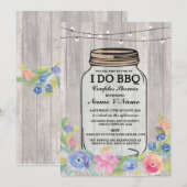 I DO BBQ婚約パーティカップルシャワー招待状 招待状 (正面/裏面)