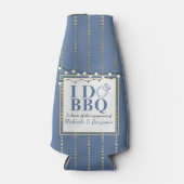 I Do BBQ婚約パーティカップルシャワー ボトルクーラー (正面)