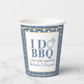 I Do BBQ婚約パーティカップルシャワー 紙コップ (裏面)