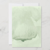 I Do BBQ婚約パーティグリーンガーデンウォーターカラー 招待状 (裏面)