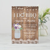 I DO BBQ婚約パーティジャーブベビーズブレス招待状 招待状 (スタンド正面)