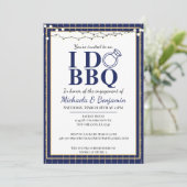 I Do BBQ婚約パーティブルーカップルシャワー 招待状 (スタンド正面)