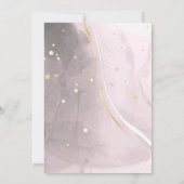 I Do BBQ婚約パーティユーカリ金ゴールドシンプル 招待状 (裏面)