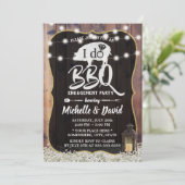 I DO BBQ婚約パーティヴィンテージランタンフローラ 招待状 (スタンド正面)