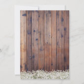 I DO BBQ婚約パーティヴィンテージランタンフローラ 招待状 (裏面)