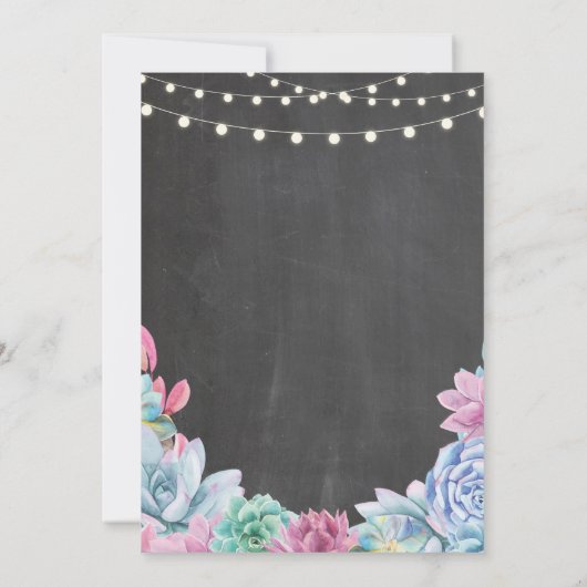 I DO BBQ婚約パーティ多糖招待状 招待状 (裏面)